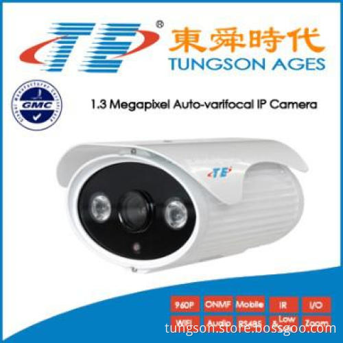 1.3 Megapixel Auto-varifocal IP Camera With 2 Led For 40M